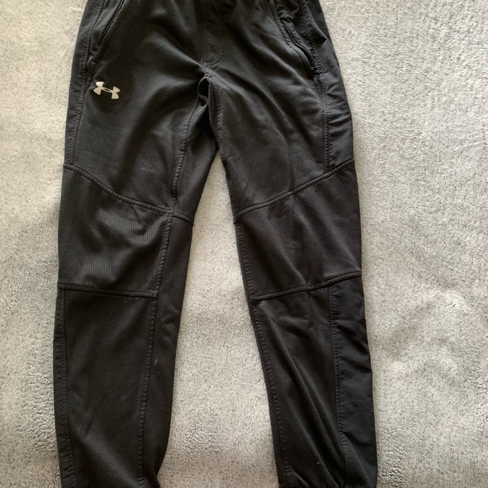 under armor black joggers
